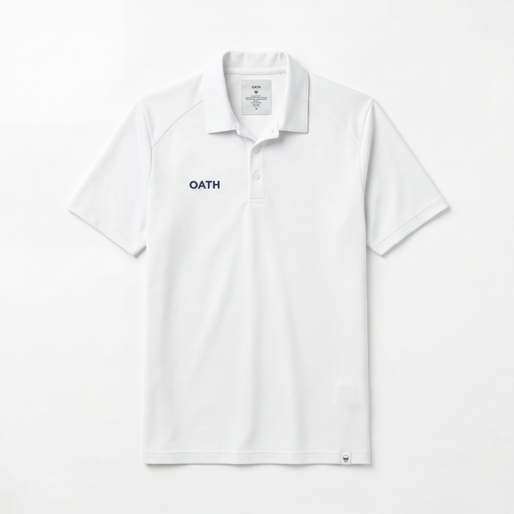 Oath Play Men’s White Polo