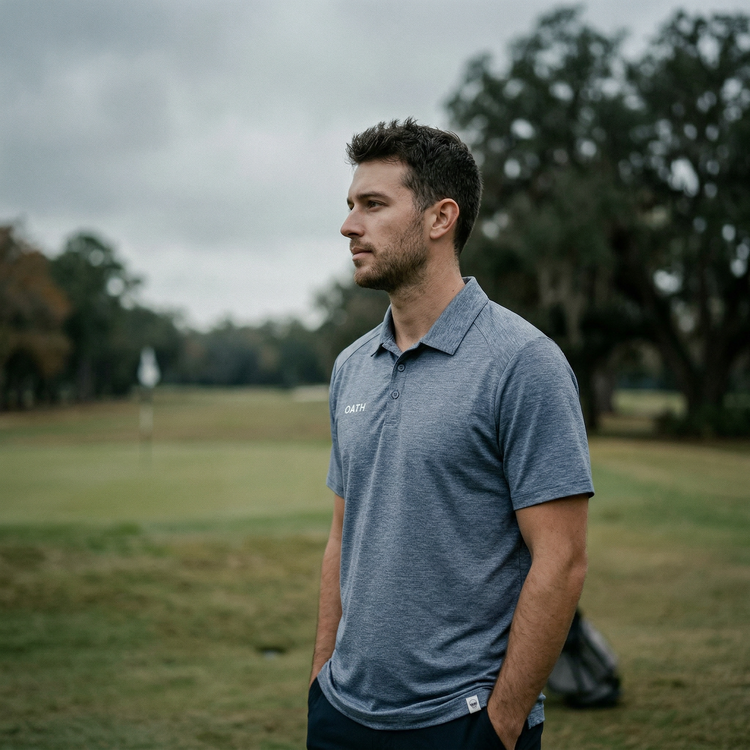 Oath Play Men’s Navy Polo